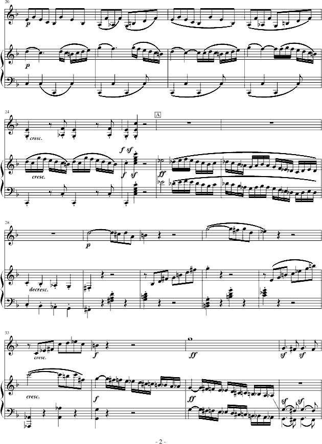 春天奏鸣曲钢琴曲谱（图2）