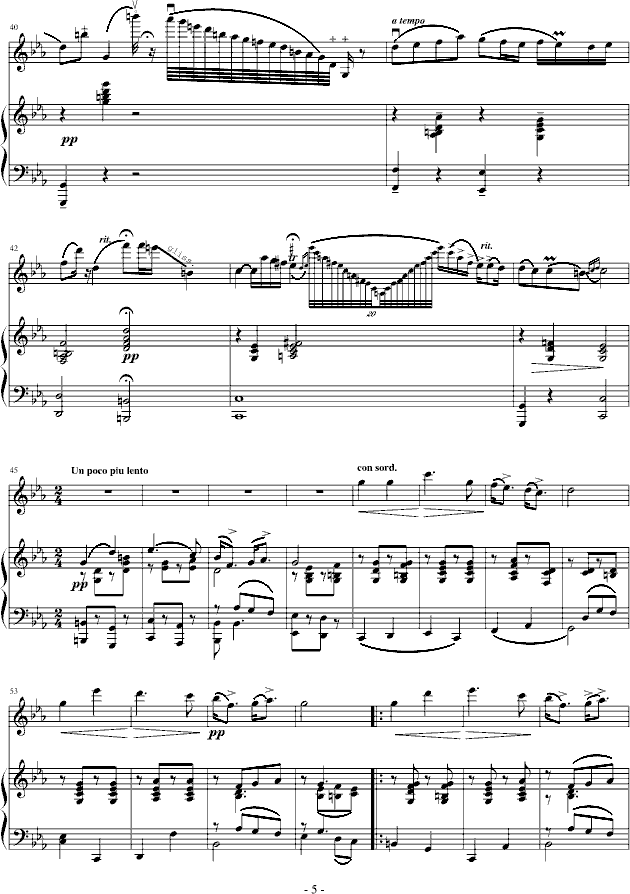 吉普赛之歌钢琴曲谱（图5）