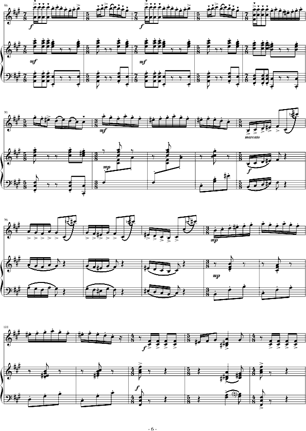 阳光照耀着塔什库尔干(钢琴+小提琴)钢琴曲谱（图6）