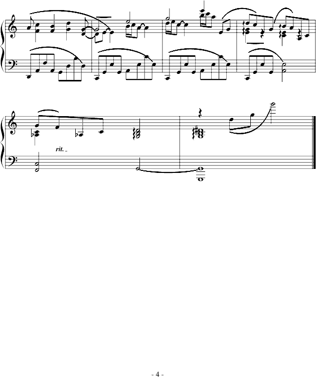 钢琴的摇篮曲钢琴曲谱（图4）