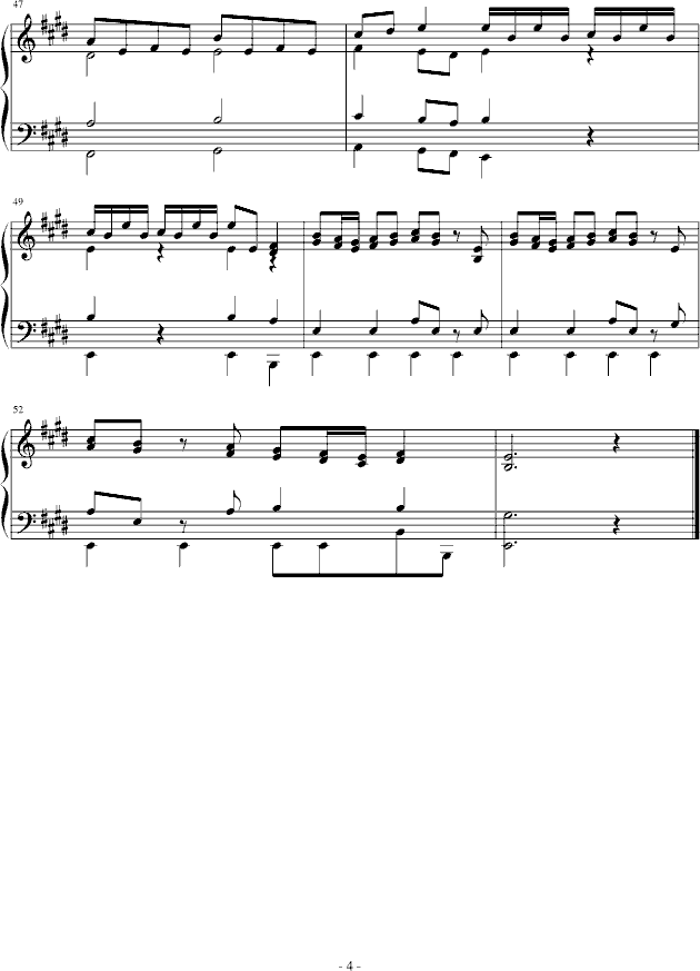 春季交响曲Piano钢琴曲谱（图4）