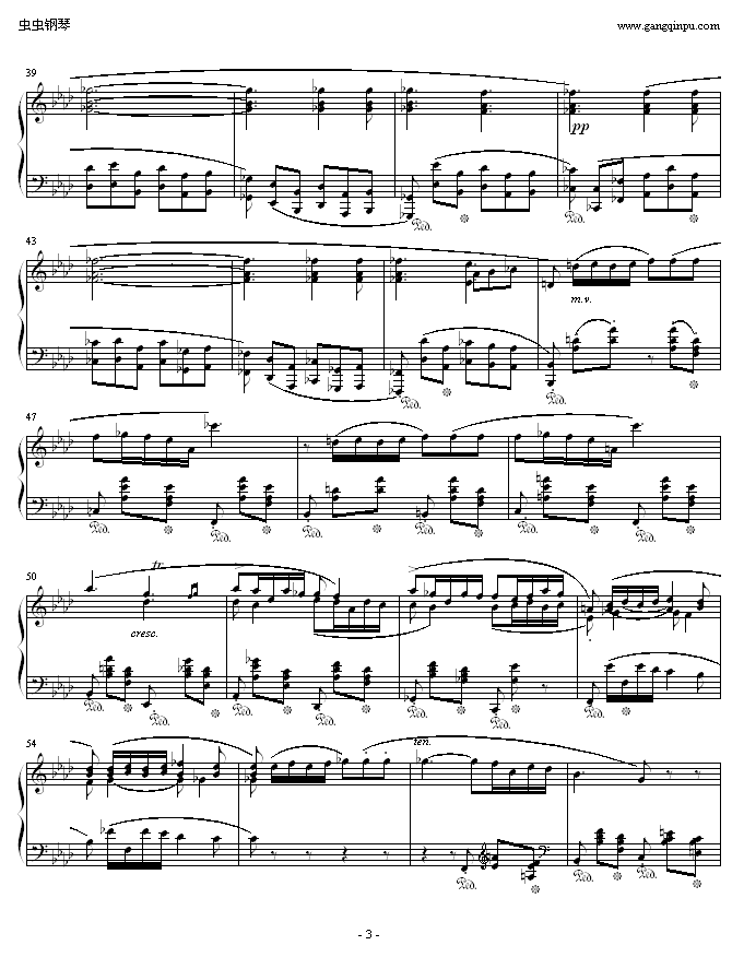 肖邦F小调第4叙事曲钢琴曲谱（图3）