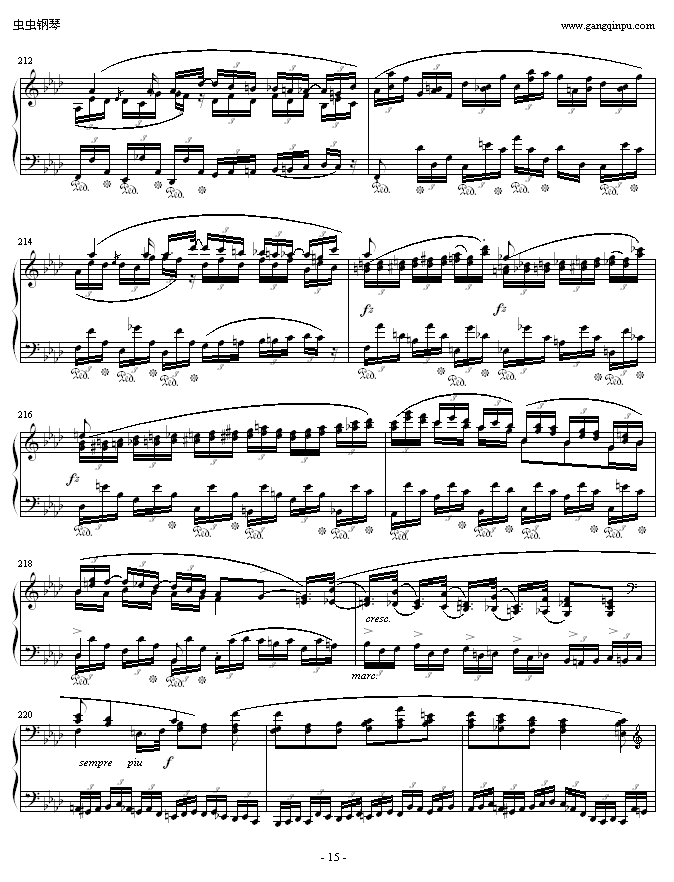 肖邦F小调第4叙事曲钢琴曲谱（图15）