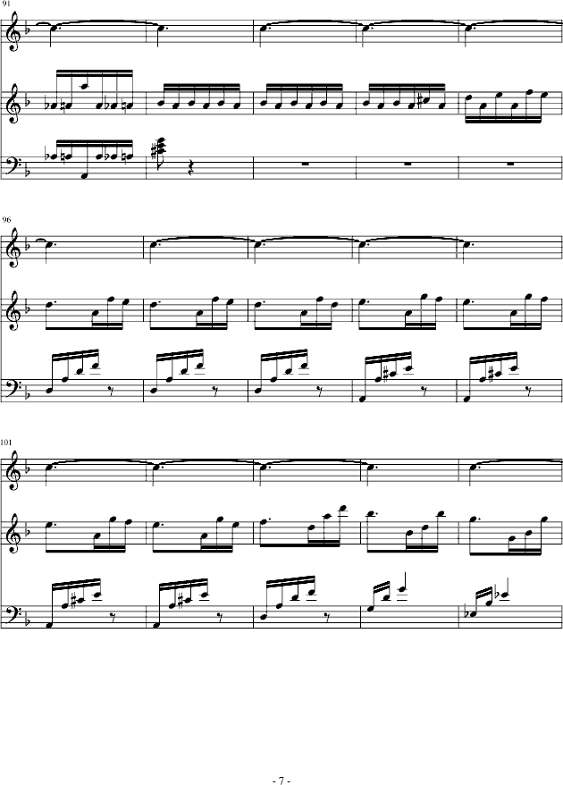 暴风雨-贝多芬钢琴曲谱（图7）