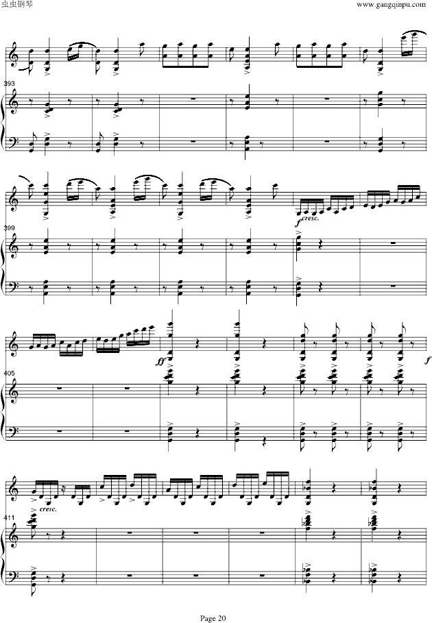 梁山伯与祝英台-小提琴/钢琴钢琴曲谱（图20）