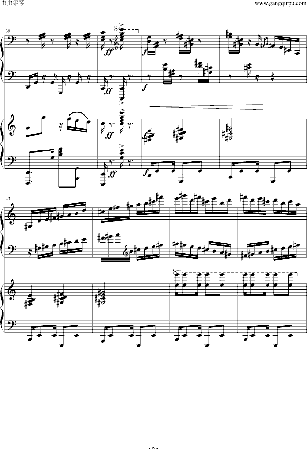 爵士双钢琴奏鸣曲第三乐章钢琴曲谱（图6）