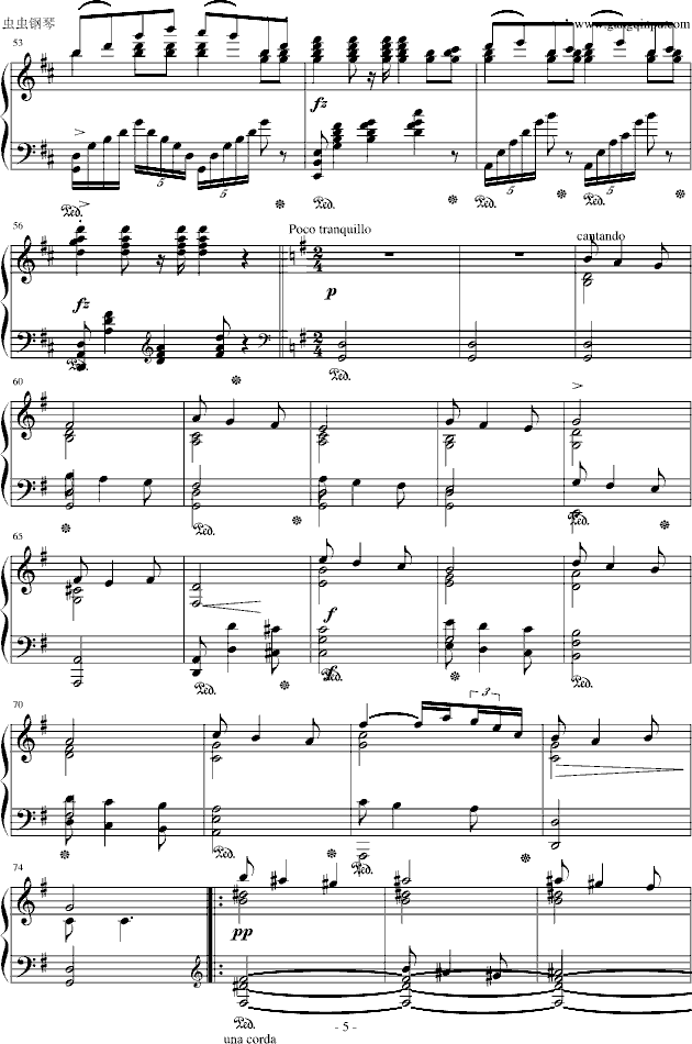 婚礼进行曲钢琴曲谱（图5）