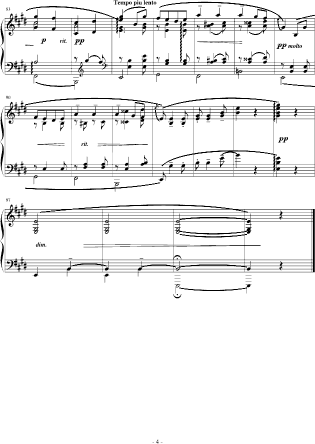 爱之颂钢琴曲谱（图4）