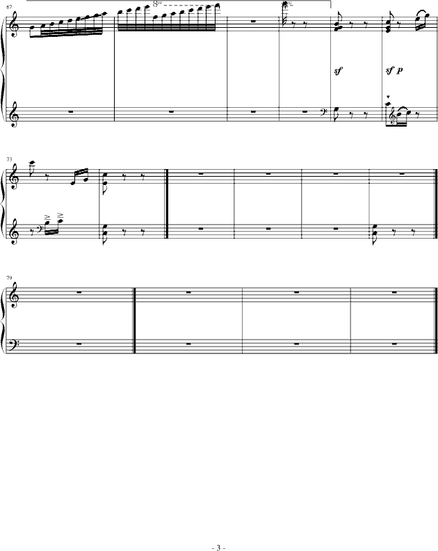 八音盒钢琴曲谱（图3）