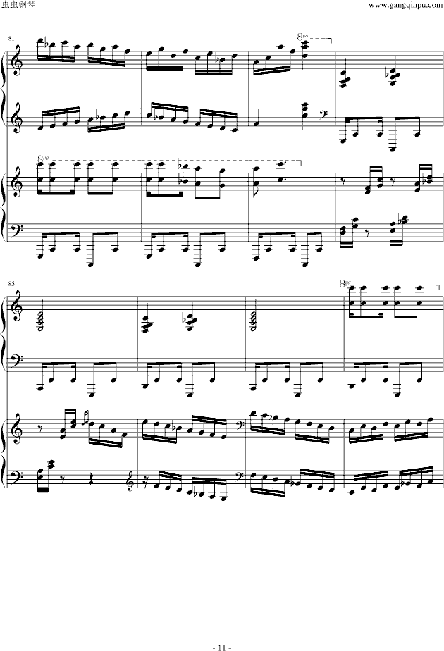 爵士双钢琴奏鸣曲第三乐章钢琴曲谱（图11）