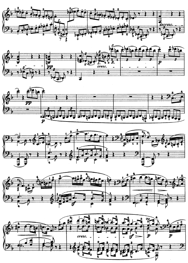 第二十二钢琴奏鸣曲-Op.54钢琴曲谱（图3）