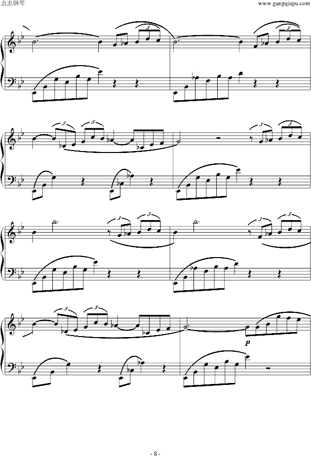 G小调叙事曲钢琴曲谱（图8）