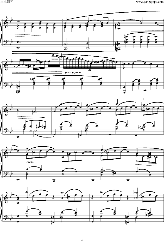 G小调叙事曲钢琴曲谱（图3）