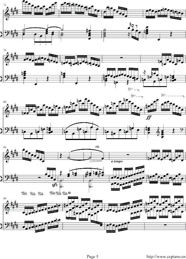 练习曲Op.72 No.1钢琴曲谱（图5）