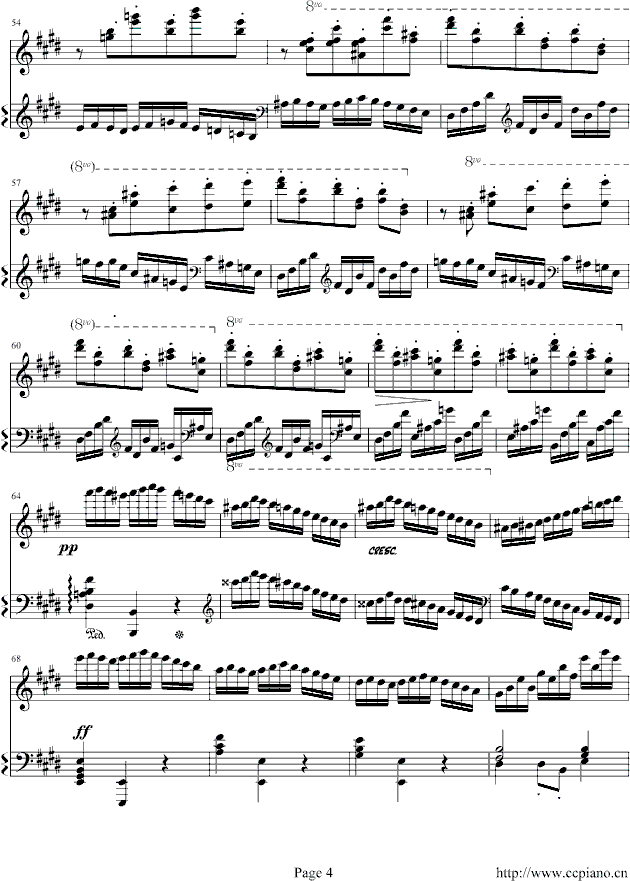 练习曲Op.72 No.1钢琴曲谱（图4）