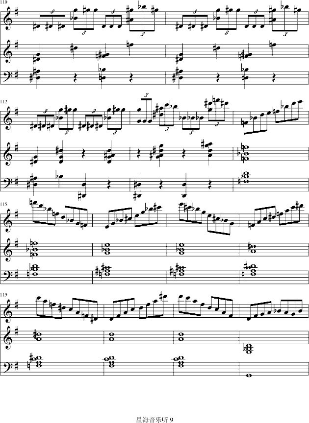 e小调小提琴协奏曲钢琴曲谱（图9）