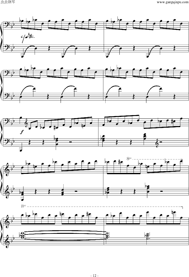 G小调叙事曲钢琴曲谱（图12）