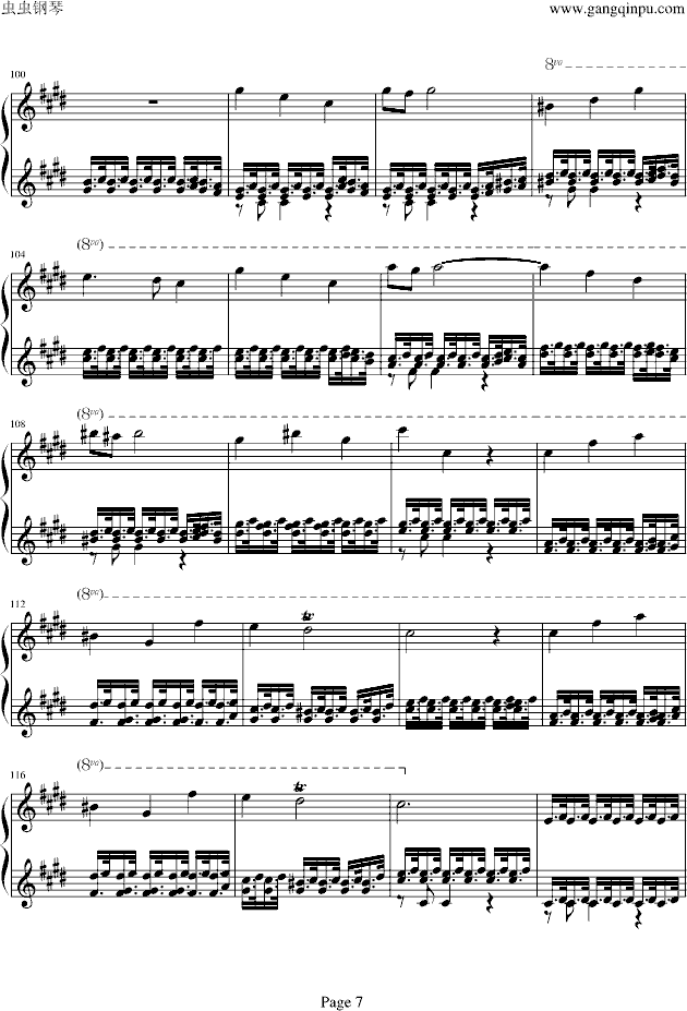 四季·春钢琴曲谱（图7）