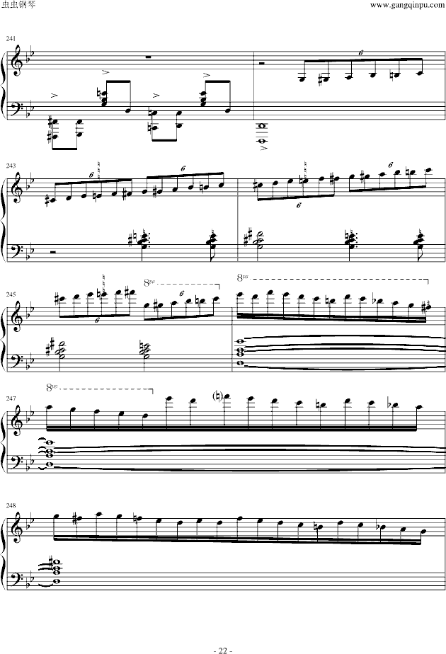 G小调叙事曲钢琴曲谱（图22）