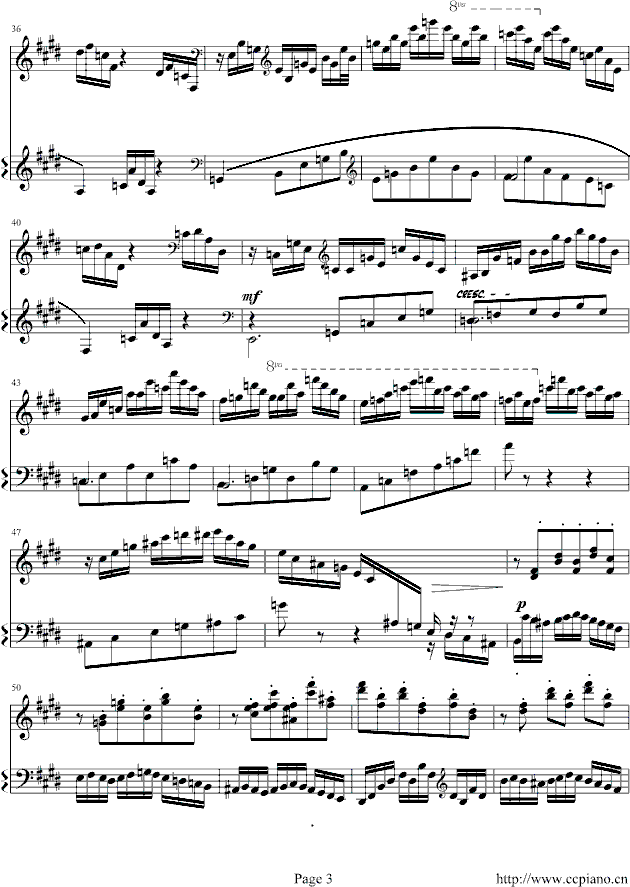 练习曲Op.72 No.1钢琴曲谱（图3）