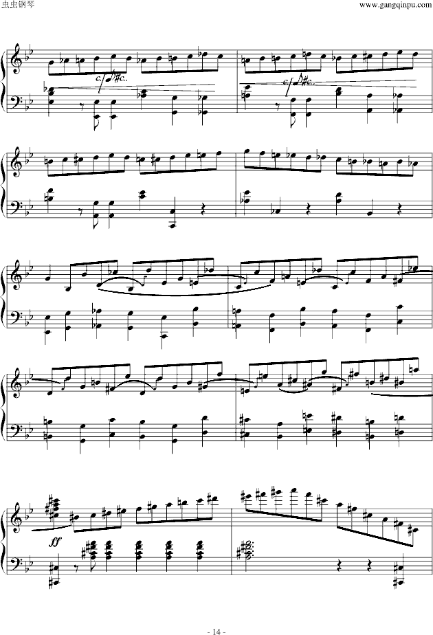 G小调叙事曲钢琴曲谱（图14）