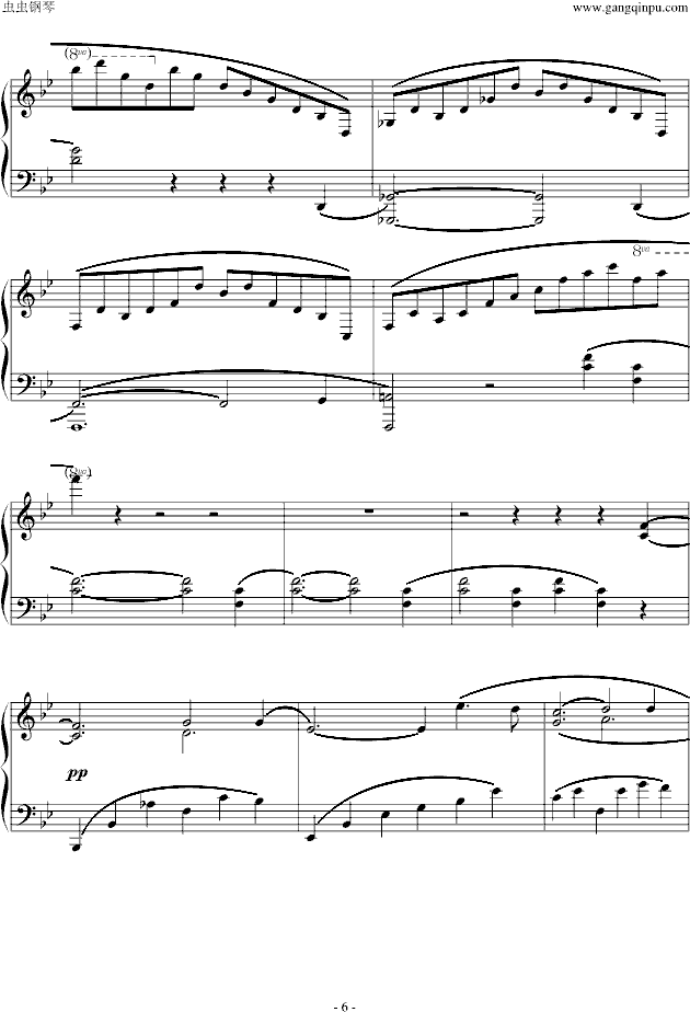 G小调叙事曲钢琴曲谱（图6）