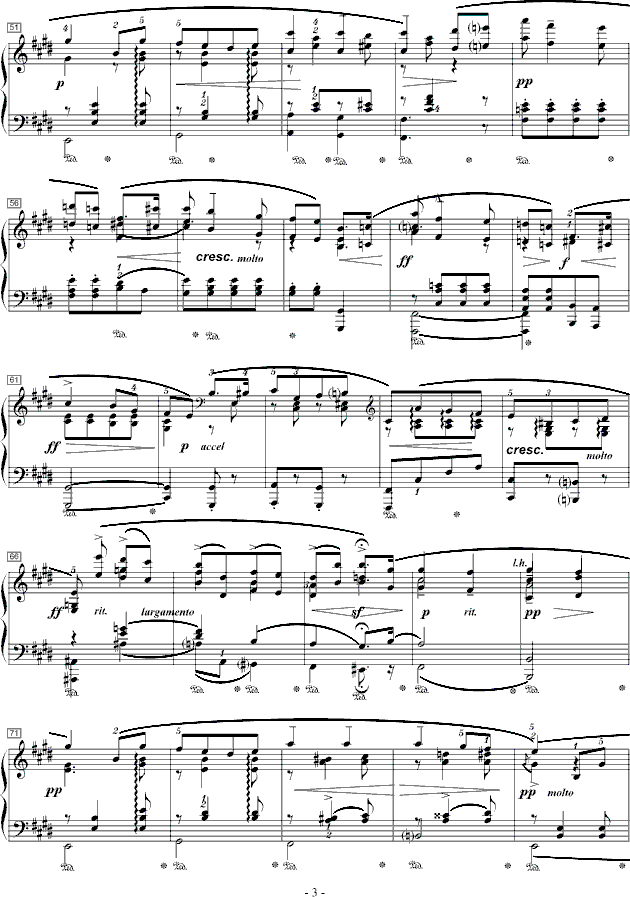 爱的礼赞-寒风钢琴曲谱（图3）