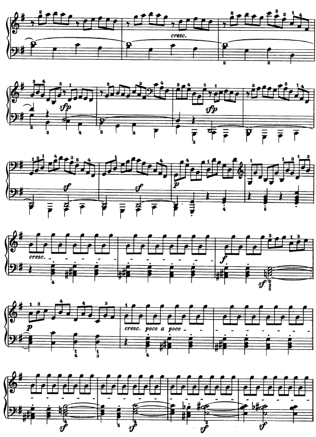 第十六钢琴奏鸣曲-（Op.31 No.1）钢琴曲谱（图24）