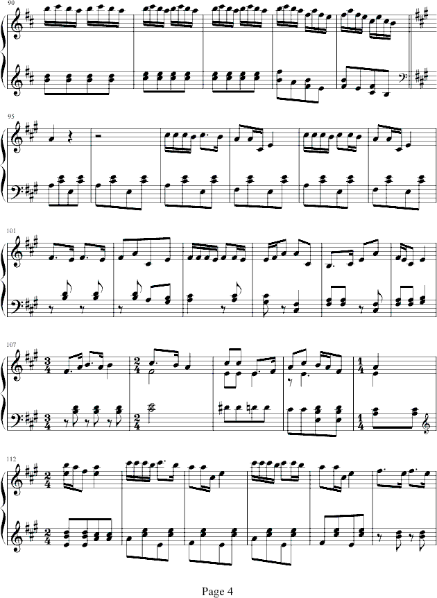 解放区的天钢琴曲谱（图2）