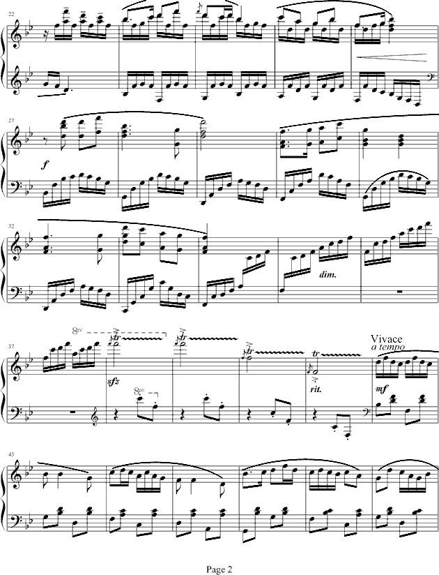 向阳花-储望华钢琴曲谱（图2）