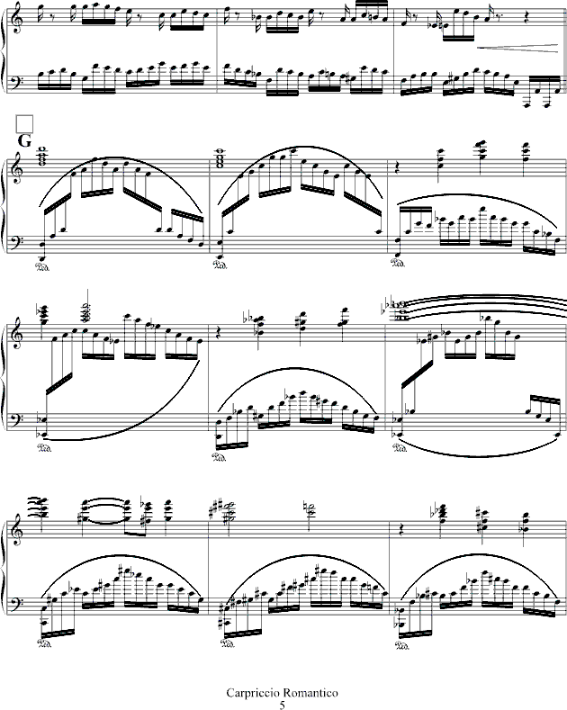 Capriccio Romantico钢琴曲谱（图5）