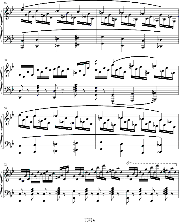 练习曲　NO.14钢琴曲谱（图6）