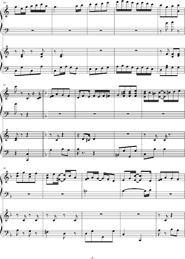 扬基嘟德尔-（爵士）钢琴曲谱（图6）