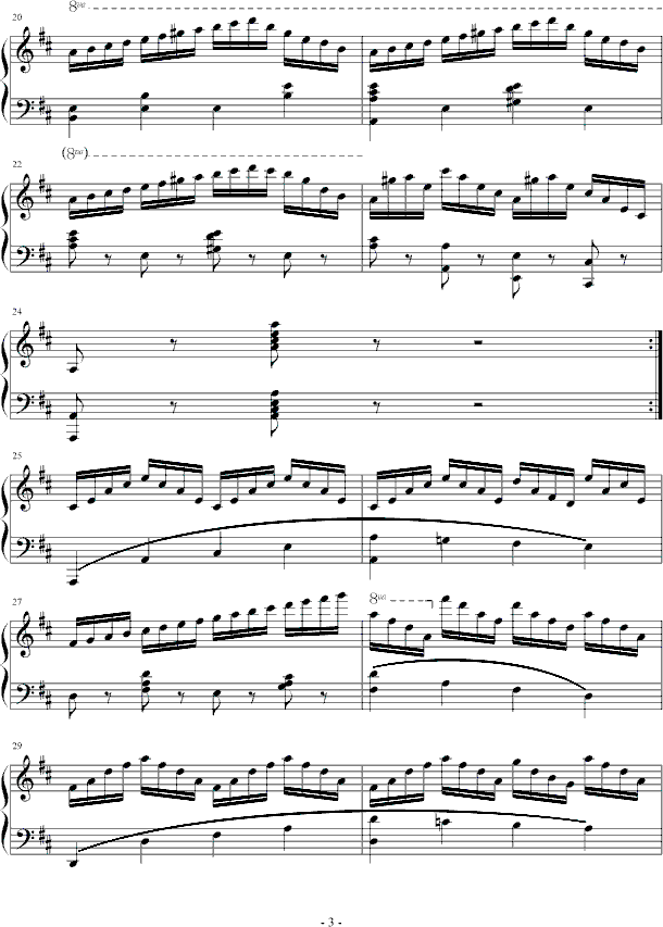 练习曲-Op.740 No.3钢琴曲谱（图3）