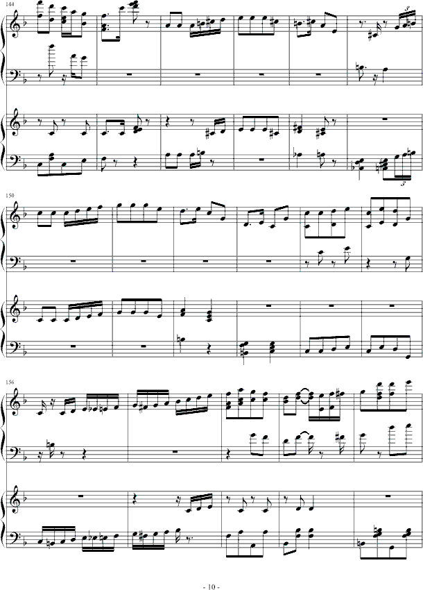 扬基嘟德尔-（爵士）钢琴曲谱（图10）