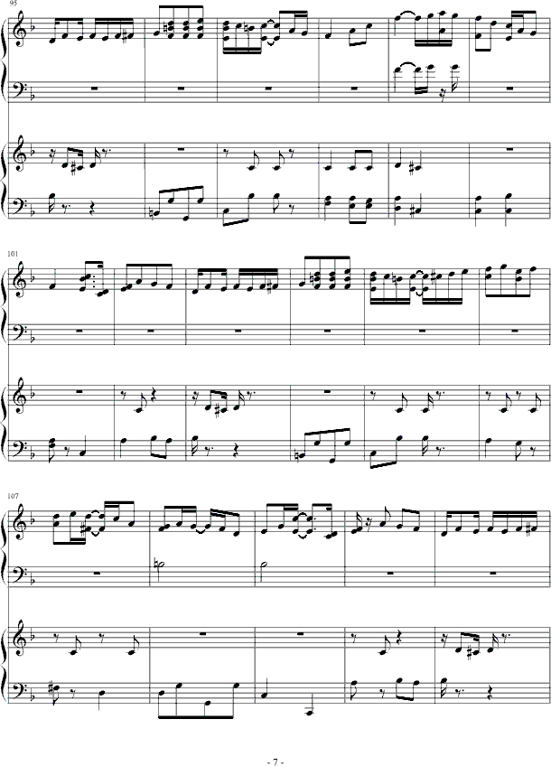扬基嘟德尔-（爵士）钢琴曲谱（图7）