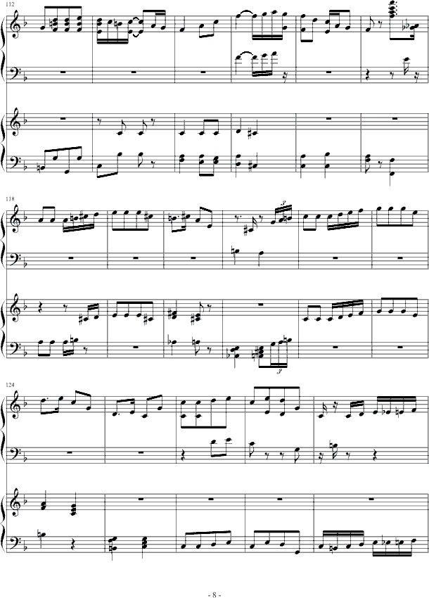扬基嘟德尔-（爵士）钢琴曲谱（图8）