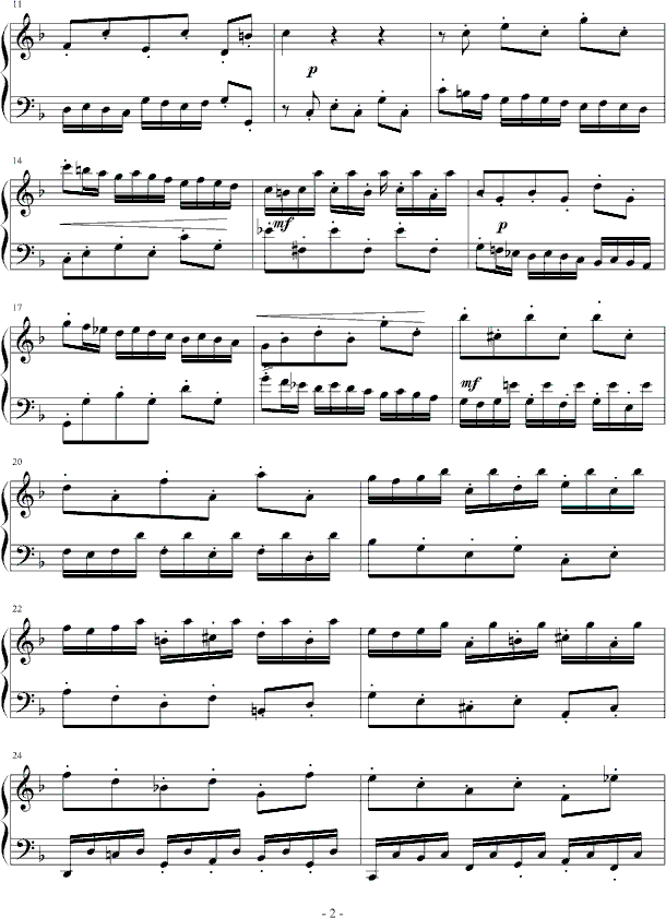 二部创意曲-NO.8钢琴曲谱（图2）