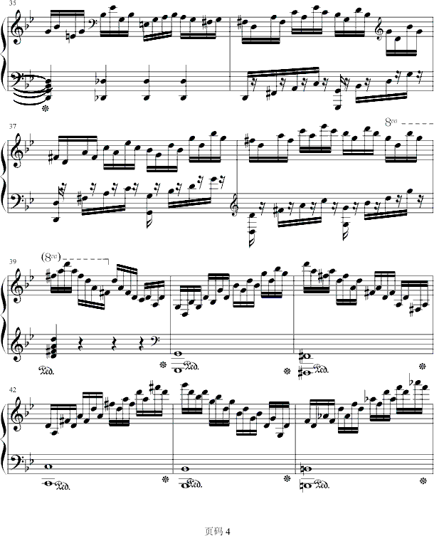 练习曲　NO.14钢琴曲谱（图4）