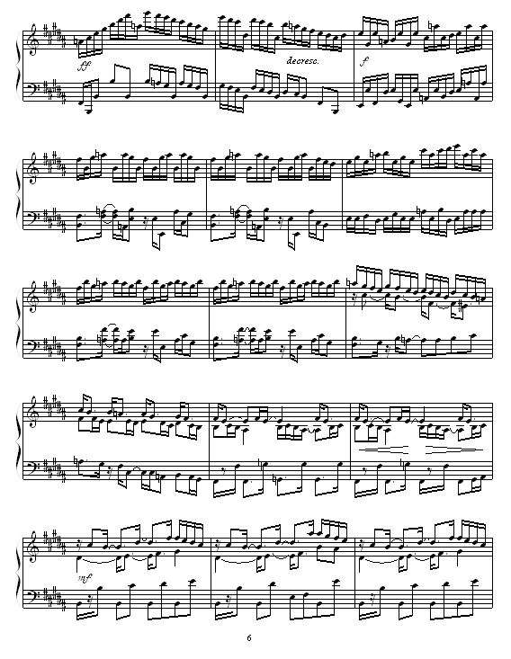 Etude in B Major钢琴曲谱（图6）