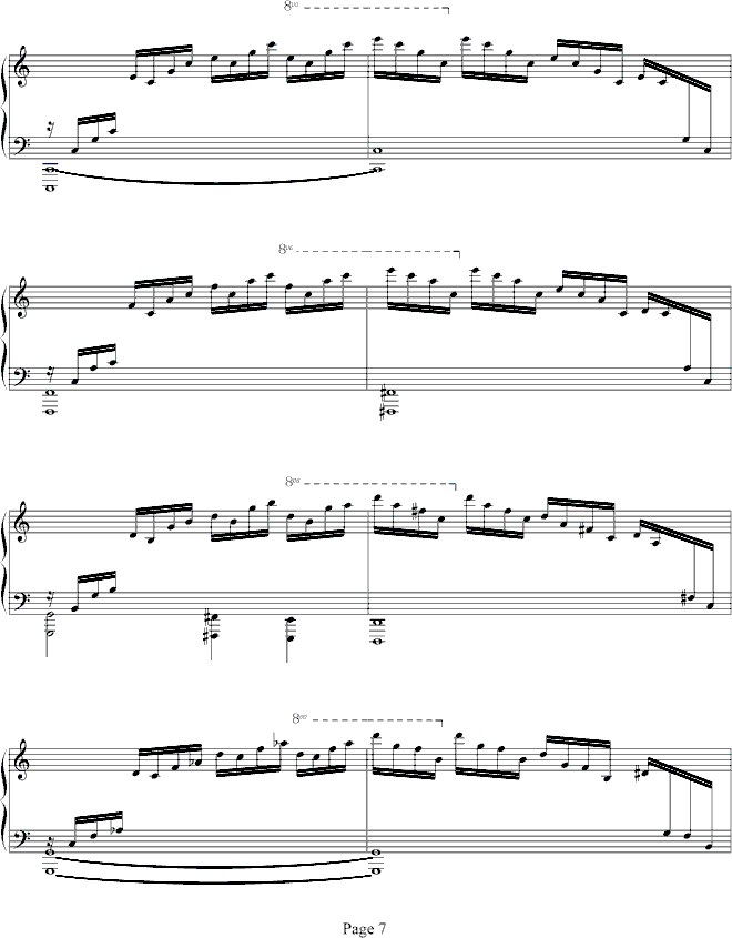 练习曲Op.10 No.1钢琴曲谱（图7）