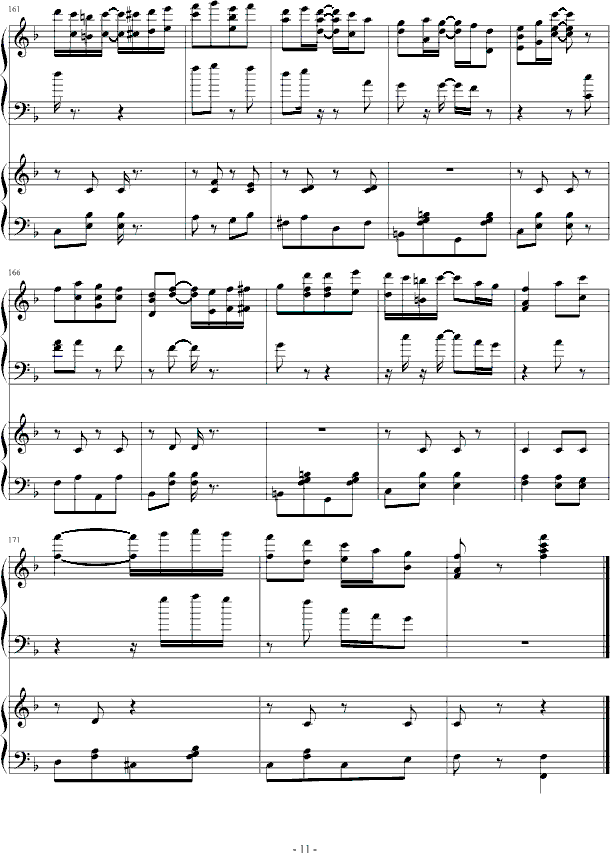 扬基嘟德尔-（爵士）钢琴曲谱（图11）