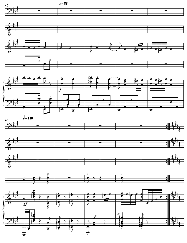 匈牙利舞曲5-(改编，有乐队）钢琴曲谱（图5）