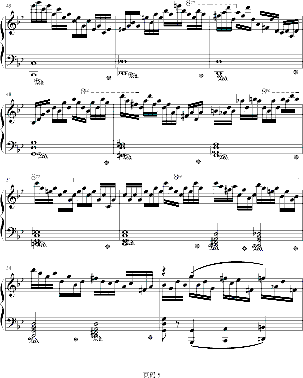 练习曲　NO.14钢琴曲谱（图5）