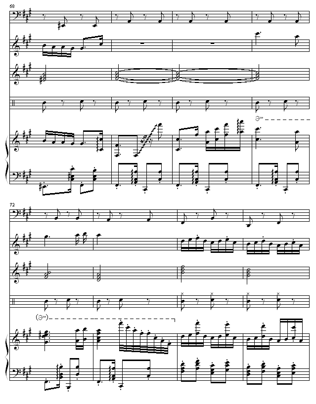匈牙利舞曲5-(改编，有乐队）钢琴曲谱（图8）