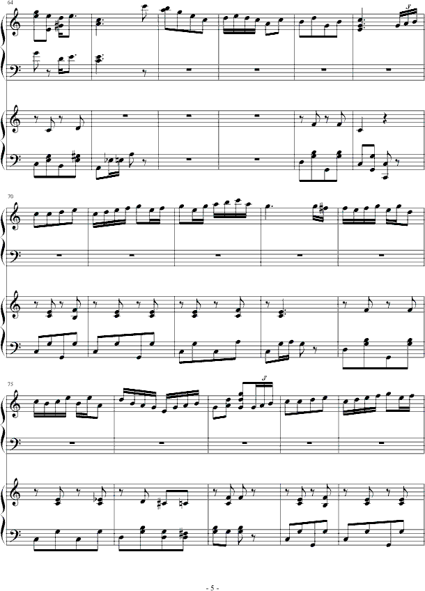 扬基嘟德尔-（爵士）钢琴曲谱（图5）