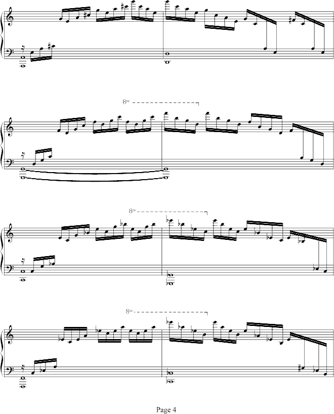 练习曲Op.10 No.1钢琴曲谱（图4）