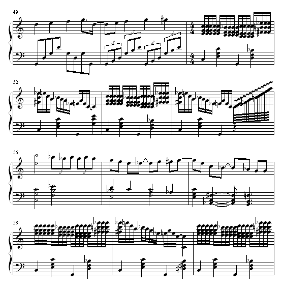 蓝色狂想曲钢琴曲谱（图5）