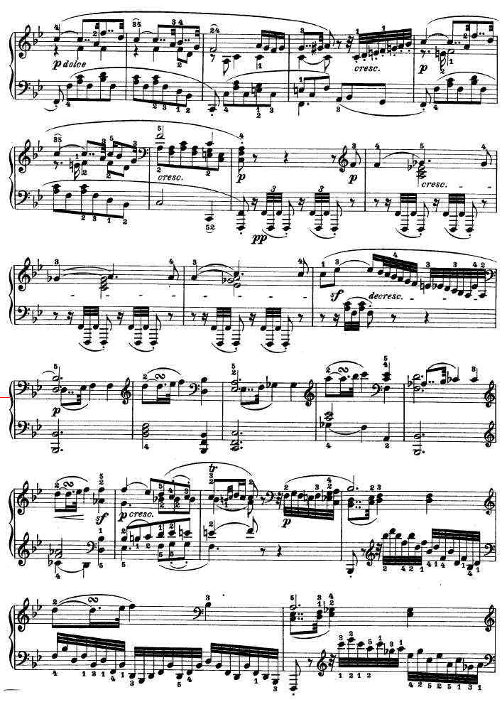 暴风雨-d小调第十七钢琴奏鸣曲 - Op.31—2钢琴曲谱（图9）