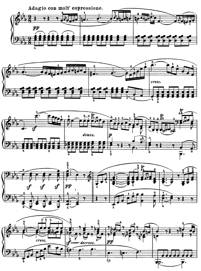 第十一钢琴奏鸣曲-op.22钢琴曲谱（图10）
